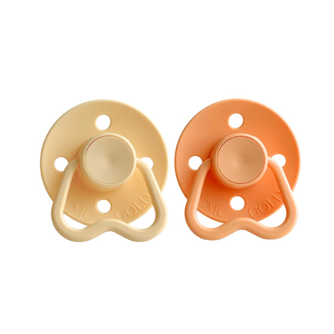 CMC 'Hold Me' Dummies Pale Yellow + Sweet Peach