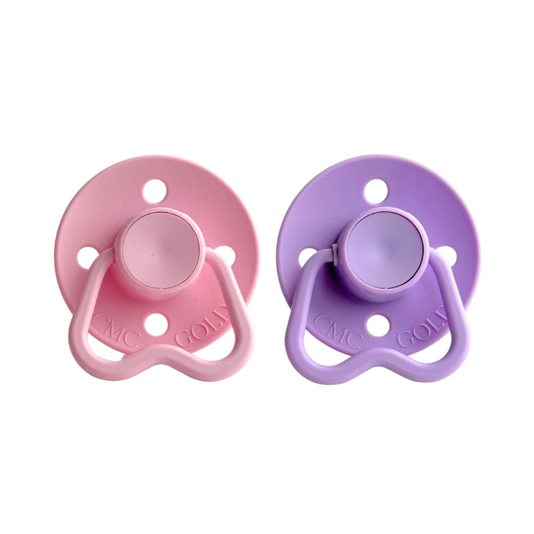 CMC 'Hold Me' Dummies Baby Pink + Lavender