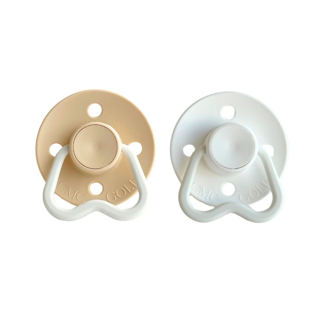 CMC 'Hold Me' GLOW IN THE DARK Dummies - Oatmeal + White