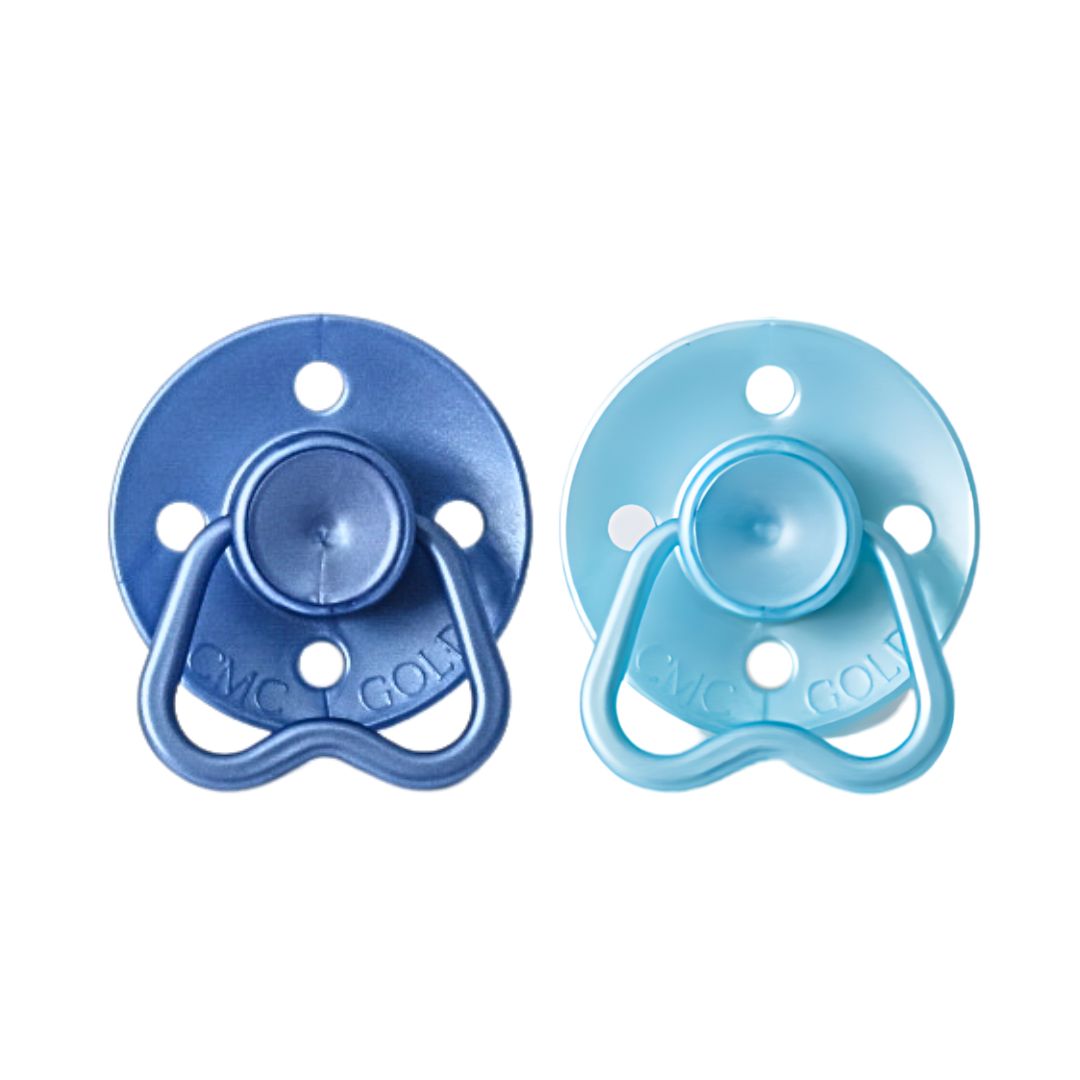 CMC 'Hold Me' Dummies Pearl Deep Blue + Pearl Baby Blue