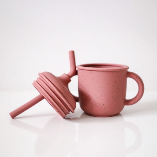 Silicone Sippy Cup With Straw