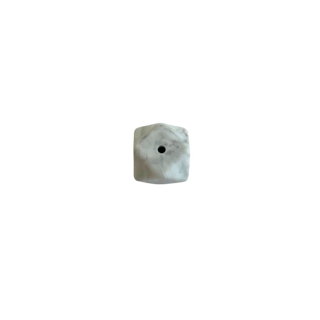 17mm Hexagon Silicone Beads
