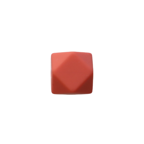 14mm Hexagon Silicone Beads