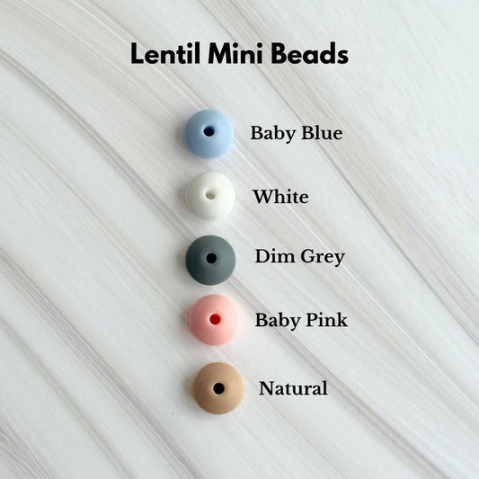 15mm Lentil Silicone Beads