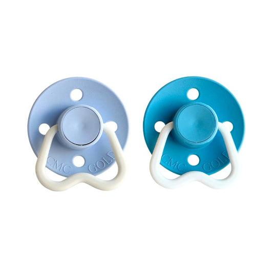 CMC 'Hold Me' GLOW IN THE DARK Dummies - Baby Blue + Lagoon Blue