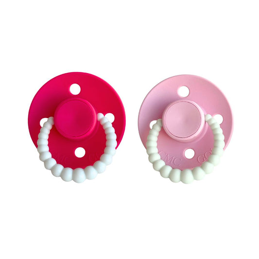 CMC 'Bubble' GLOW IN THE DARK Dummies - Tulip + Baby Pink