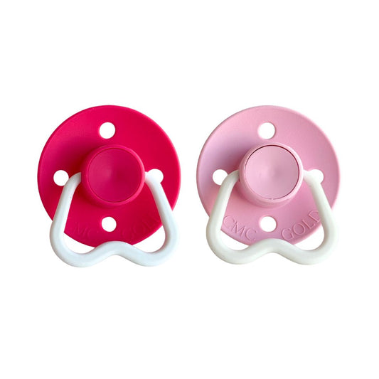 CMC 'Hold Me' GLOW IN THE DARK Dummies - Tulip + Baby Pink