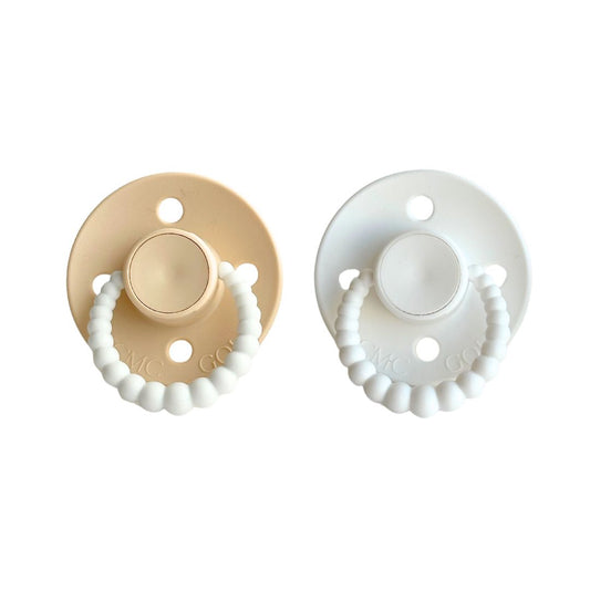 CMC 'Bubble' GLOW IN THE DARK Dummies - Oatmeal + White