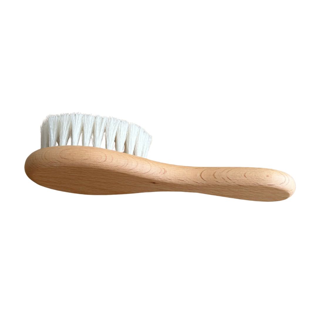 Wooden Baby Hair Brush (Soft Goat Bristles)