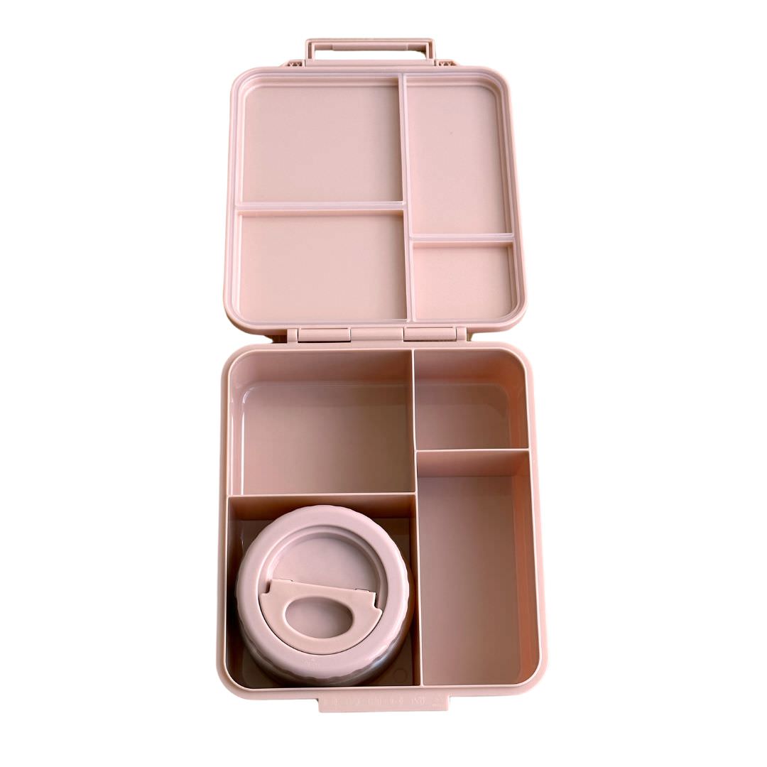 Tritan Bento Lunch Box With Food Jar (Blush)