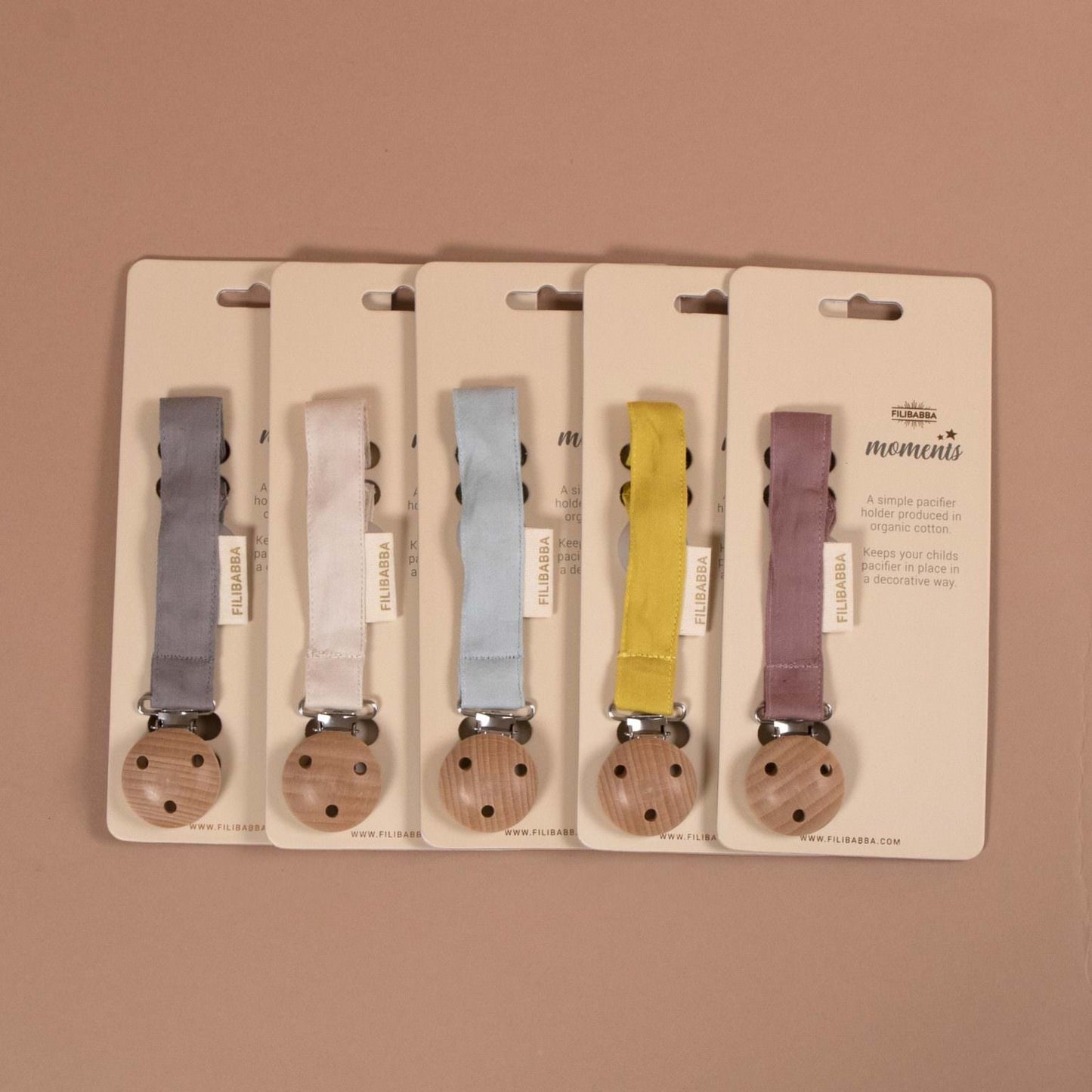 Filibabba Fabric Dummy Clips (Silicone Loop Closure)