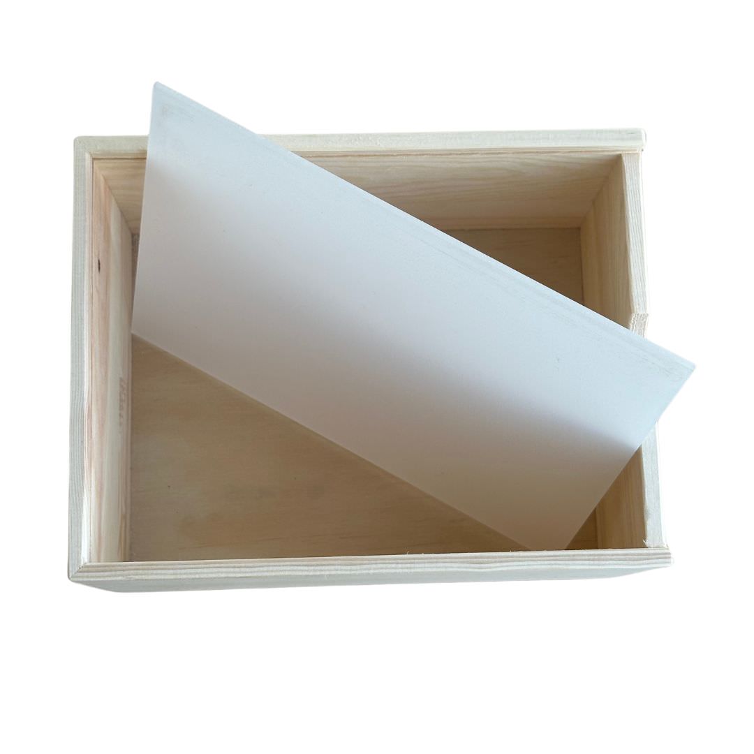 Plain Acrylic Lid Keepsake Box - Large