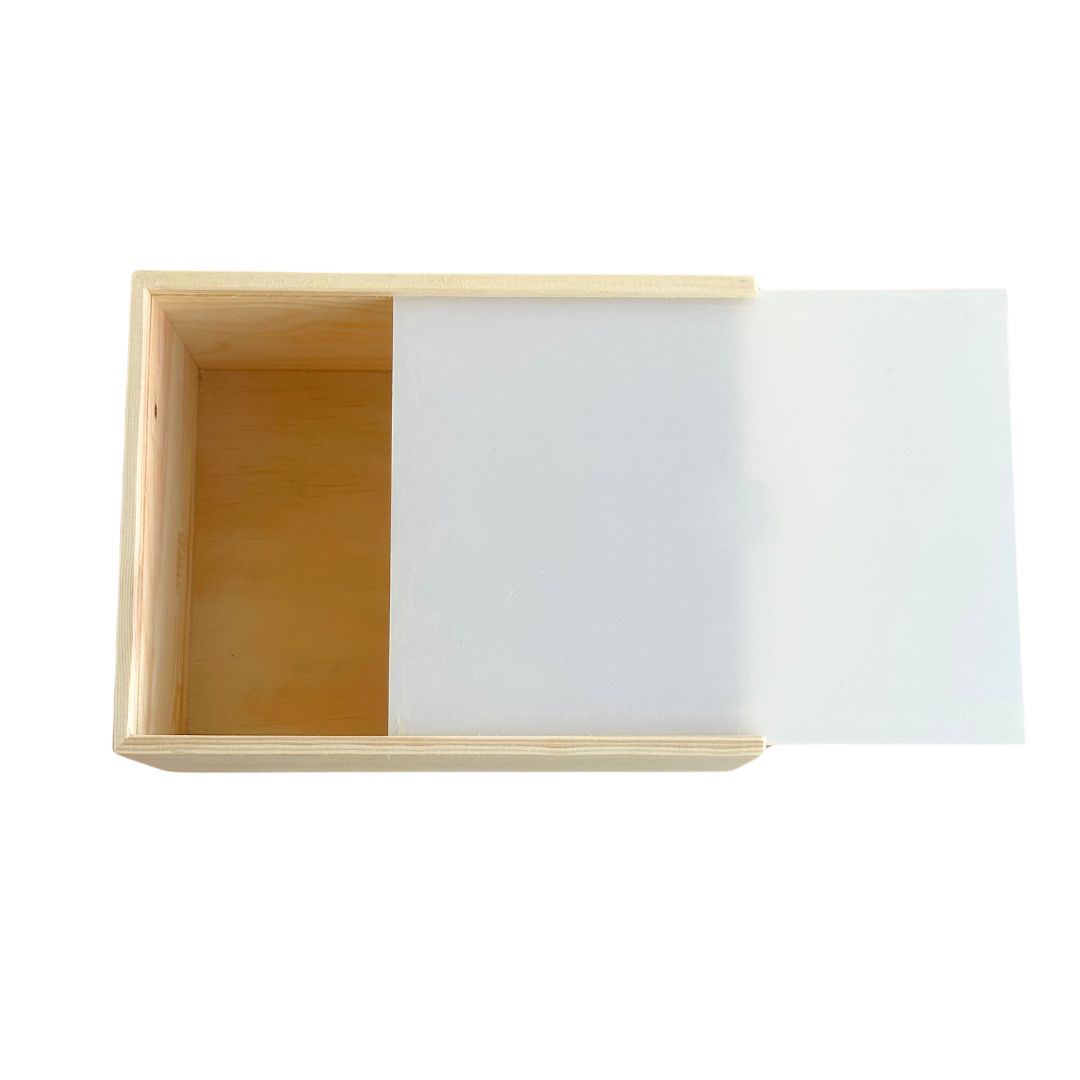 Plain Acrylic Lid Keepsake Box - Large