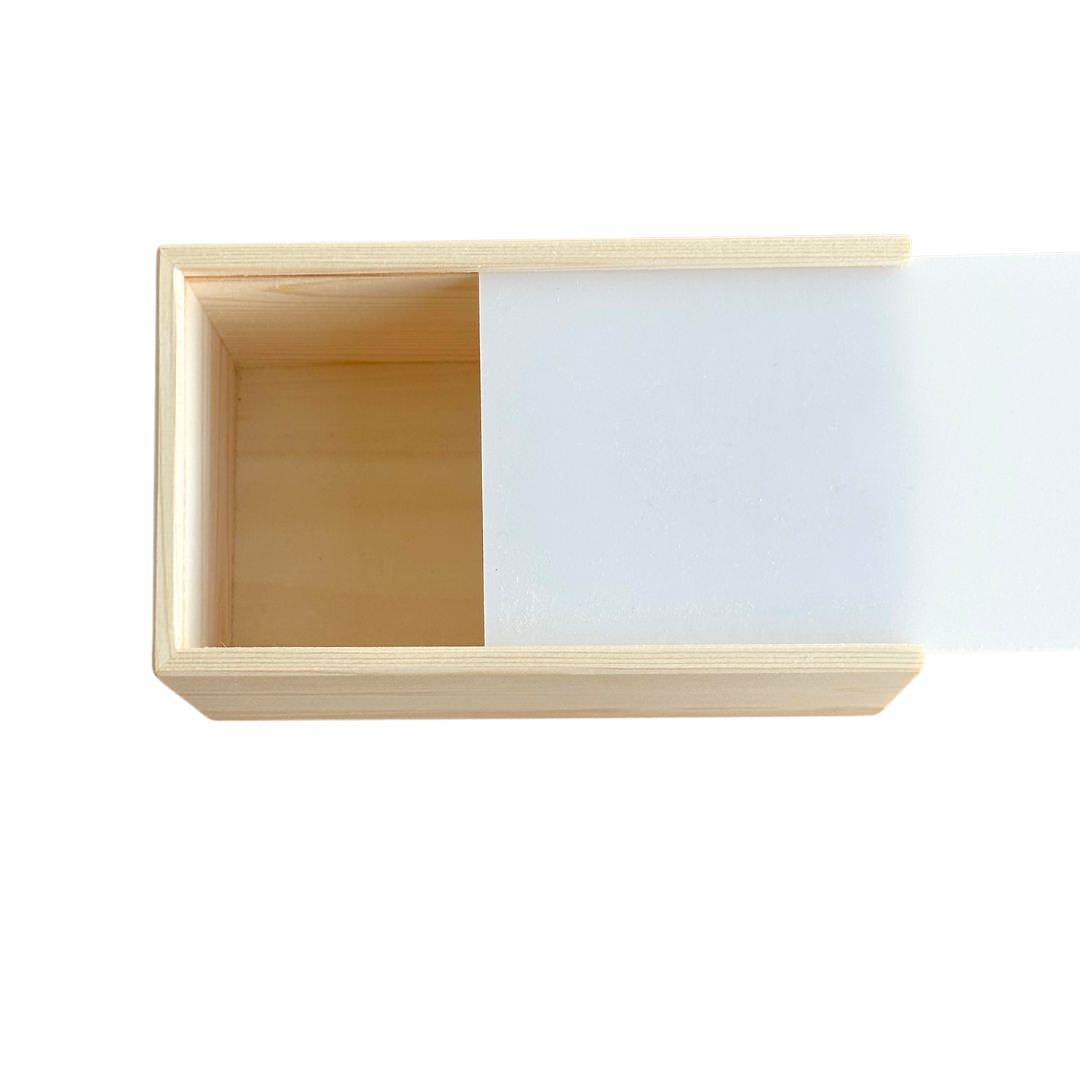 Plain Acrylic Lid Keepsake Box - Petite