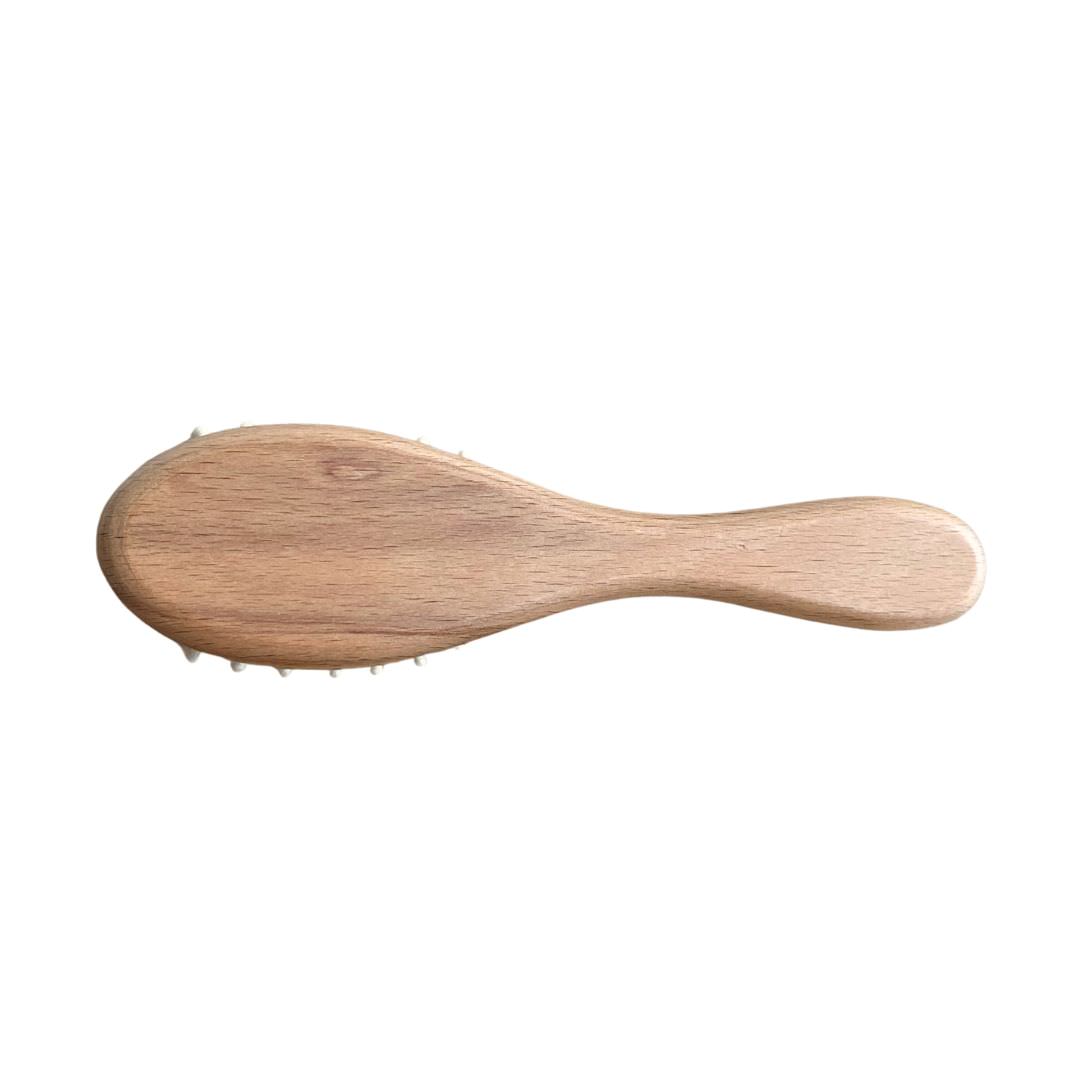 Wooden Toddler Hair Brush (Hard Bristles)