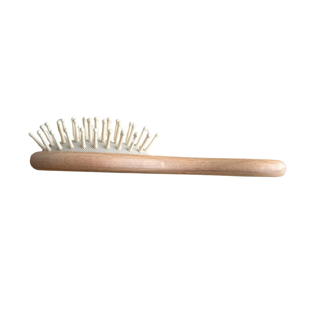 Wooden Toddler Hair Brush (Hard Bristles)