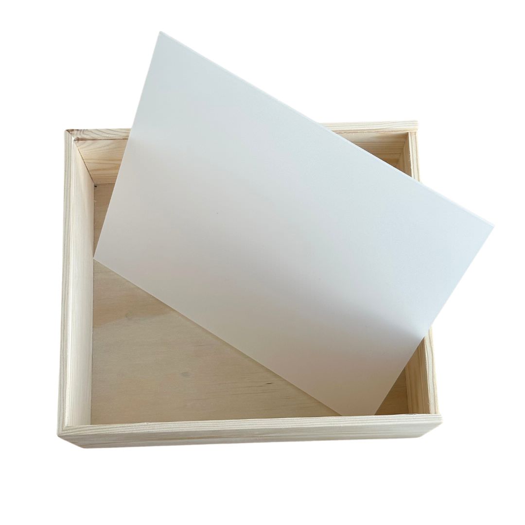 Plain Acrylic Lid Keepsake Box - XL