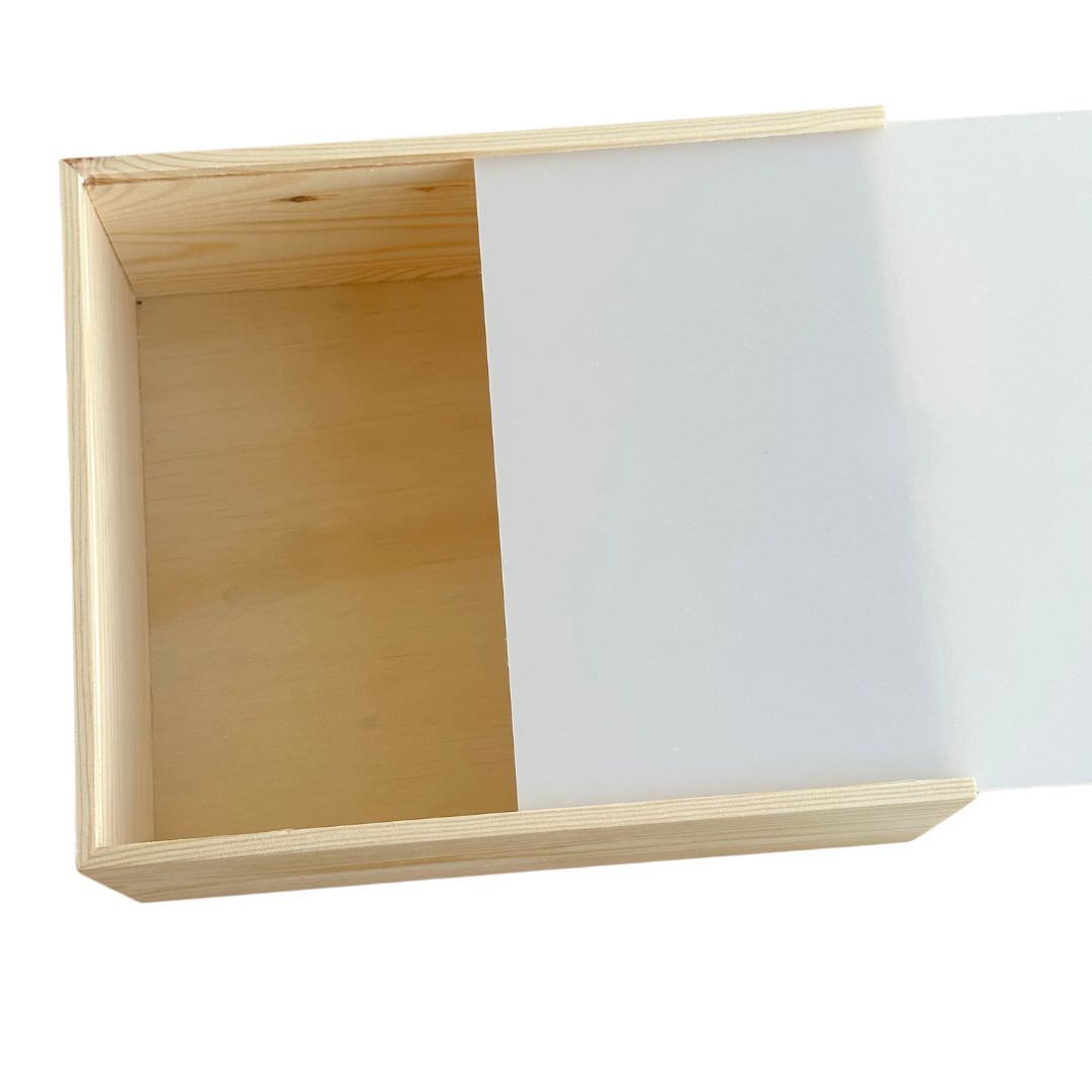 Plain Acrylic Lid Keepsake Box - XL