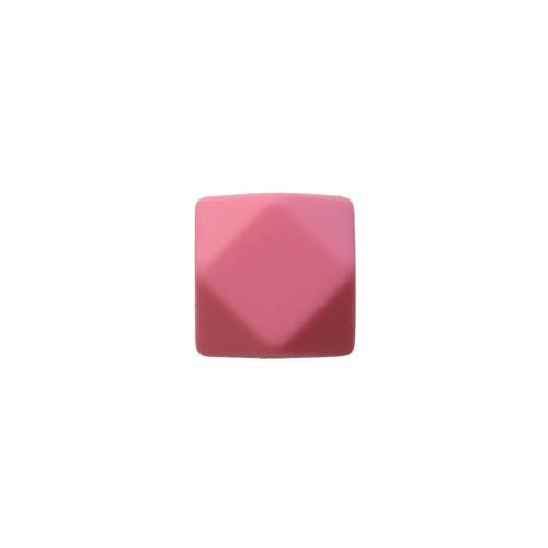 14mm Hexagon Silicone Beads