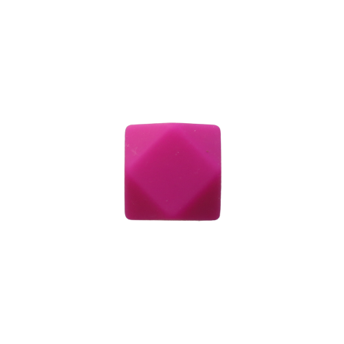 14mm Hexagon Silicone Beads