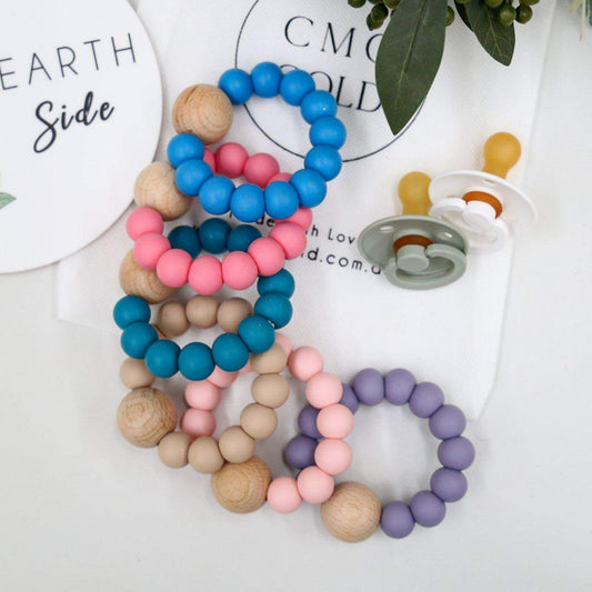 Beech Wood & Silicone Teether